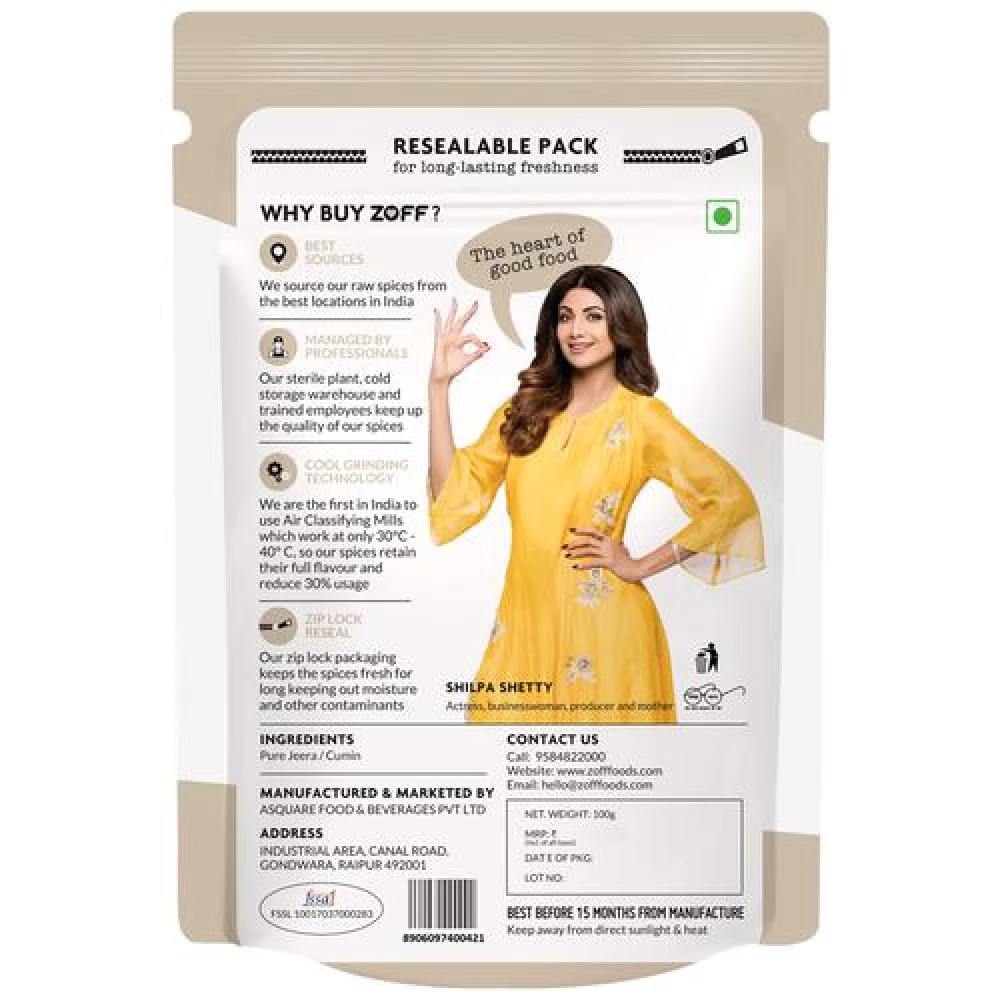 Zoff Jeera Powder - High Aroma, 100 g Pouch-2.webp